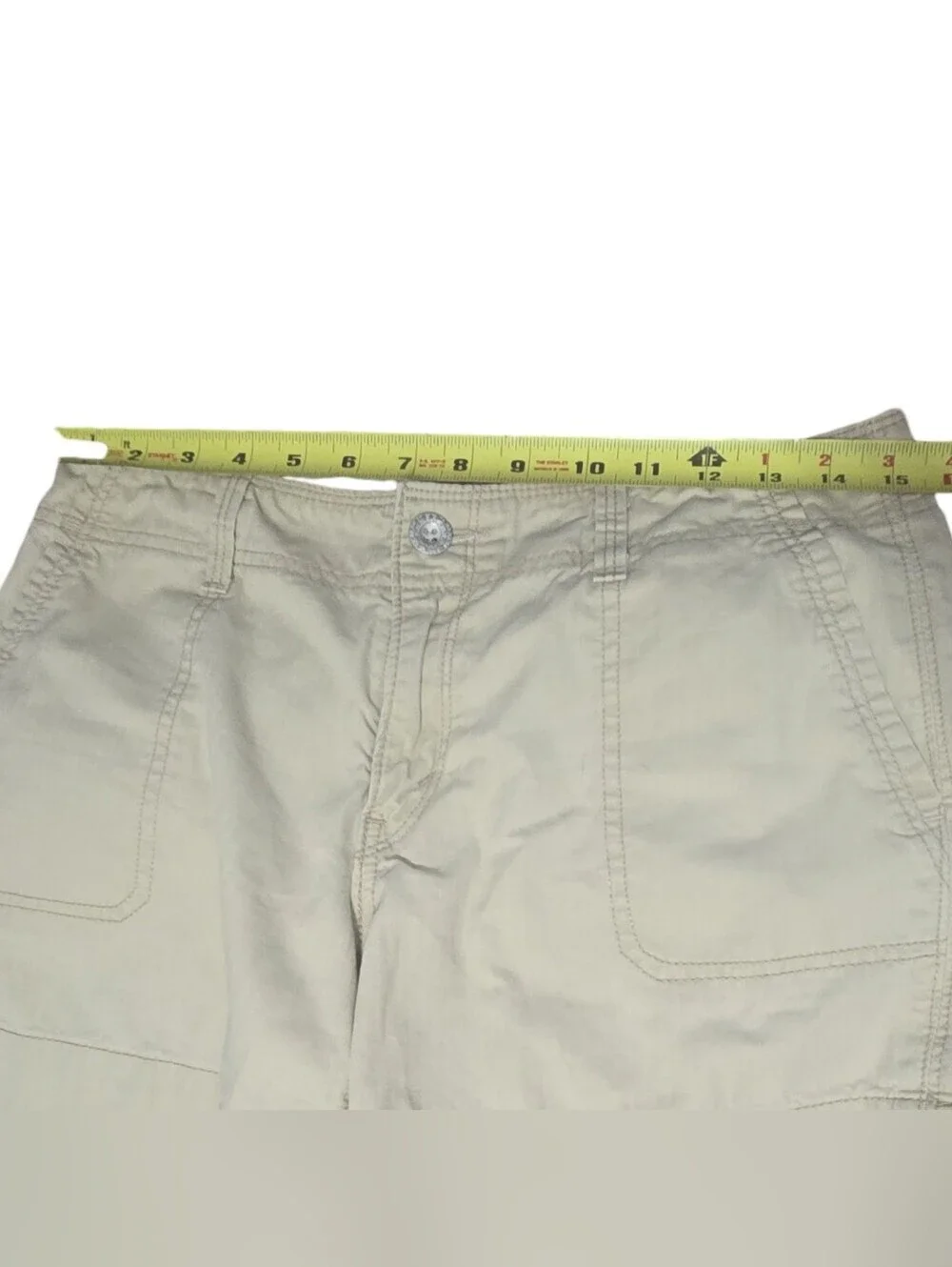 Levi's Utility Mid Rise Pockets Nuetral Lightweight Summer Size 4